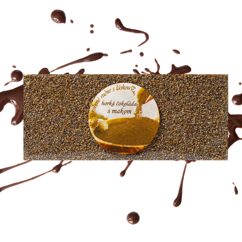 Horká maková čokoláda s hnedým makom