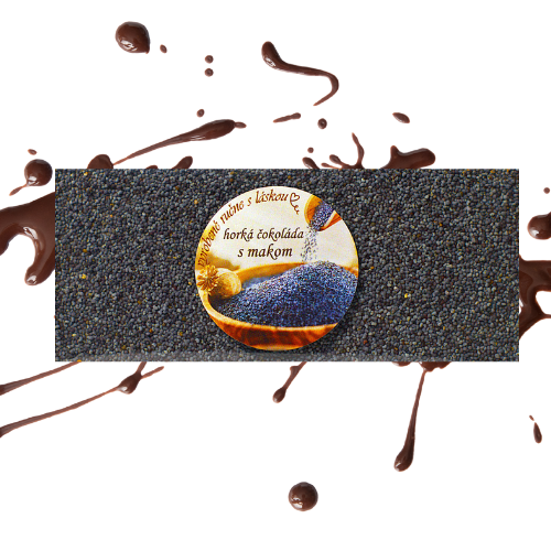 Horká maková čokoláda s modrým makom