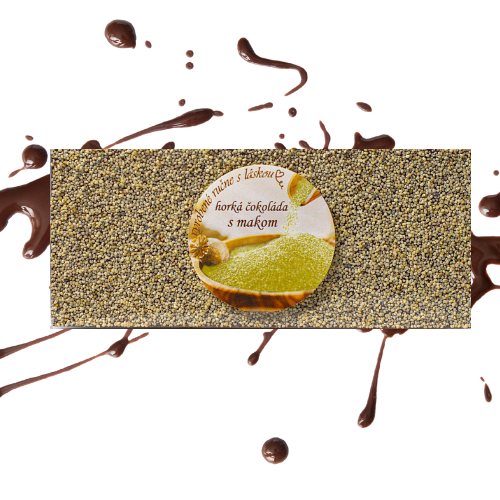 Horká maková čokoláda s bielym makom