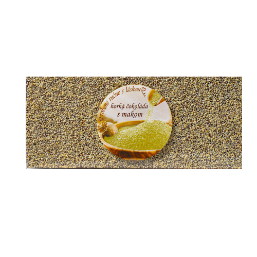 Horká maková čokoláda s bielym makom