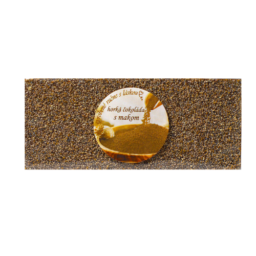 Horká maková čokoláda s hnedým makom