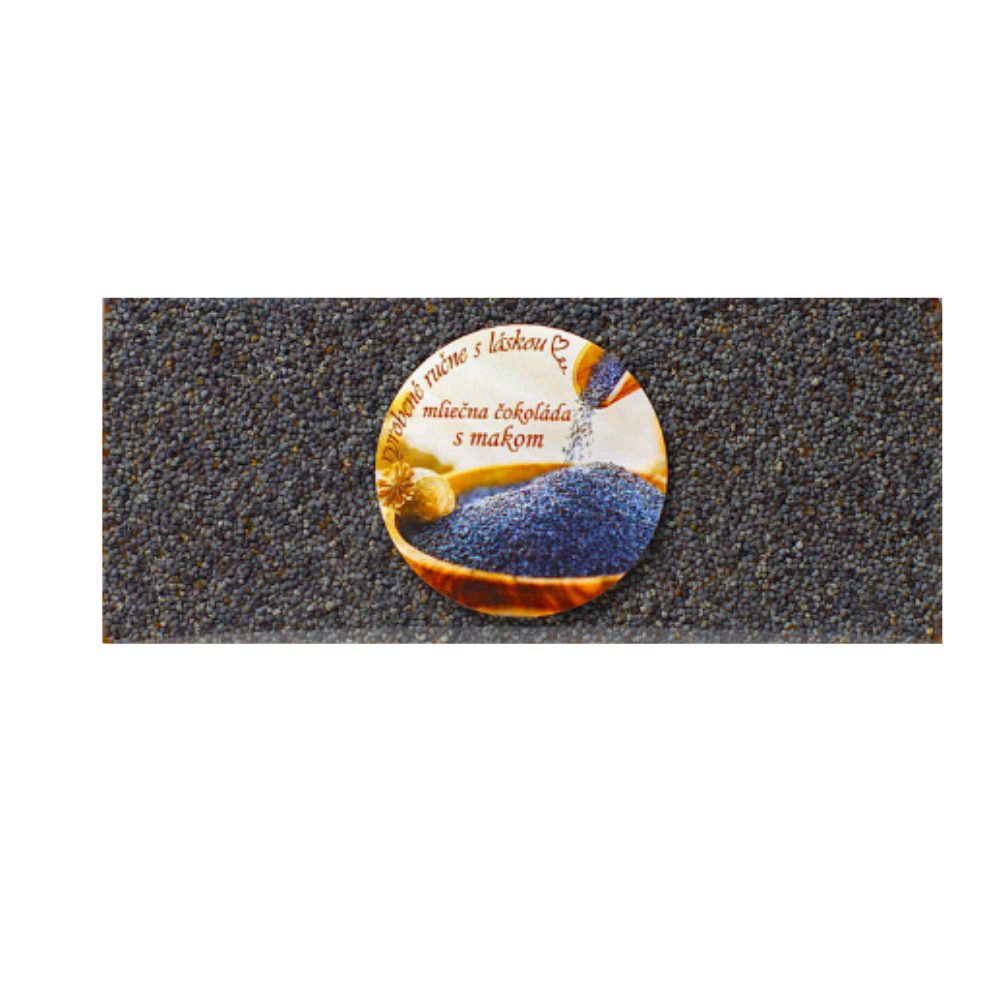 Mliečna maková čokoláda s modrým makom