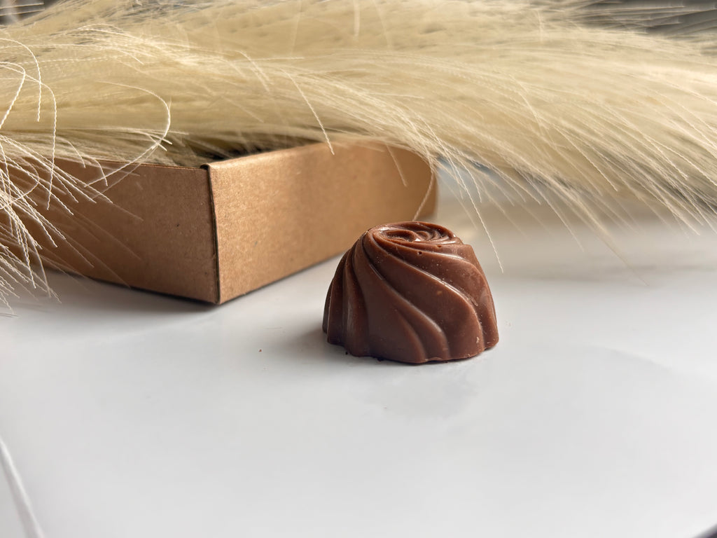 Makové pralinky z mliečnej čokolády s makovou plnkou