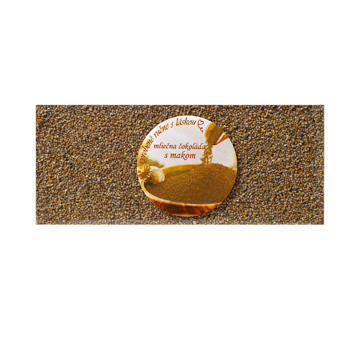 Mliečna maková čokoláda s hnedým makom